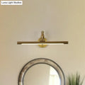 Modern gold & black led wall sconce bathroom vanity light fixture