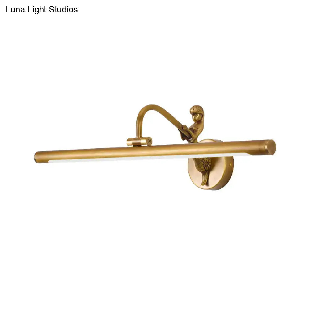 Modern gold & black led wall sconce bathroom vanity light fixture