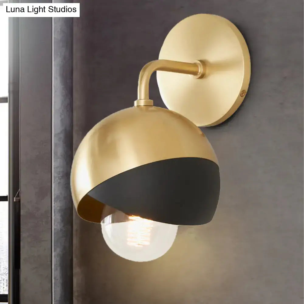 Modern gold & black wall lamp e26 e27 study room inch fixture