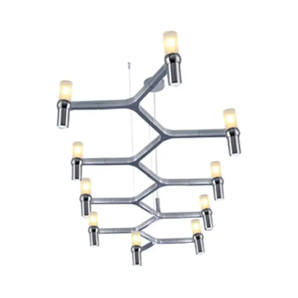 Modern gold branching island pendant light for dining room