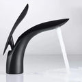 Modern gold brass basin faucet bathroom sink mixer flowing design