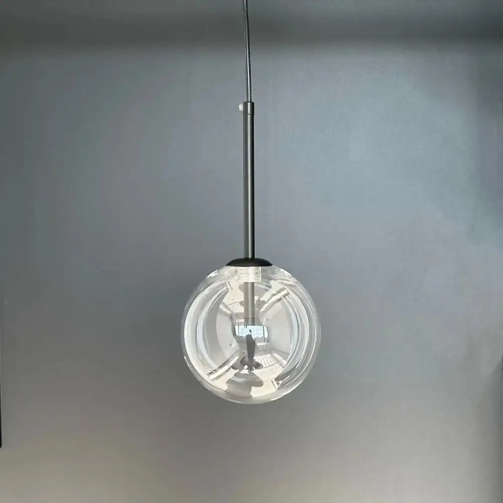 Modern gold bubble glass ball pendant light for kitchen