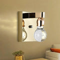 Modern gold bulb shaped crystal wall sconce bedroom 110v-120v light