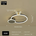 Modern gold butterflies ceiling light for bedroom luxury led fixture