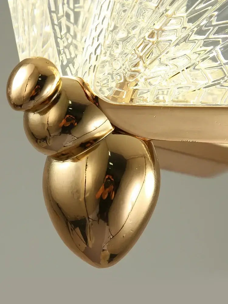 Modern gold butterfly acrylic chandelier living room pendant light