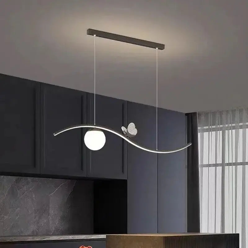 Modern gold butterfly chandelier pendant lamp for dining room