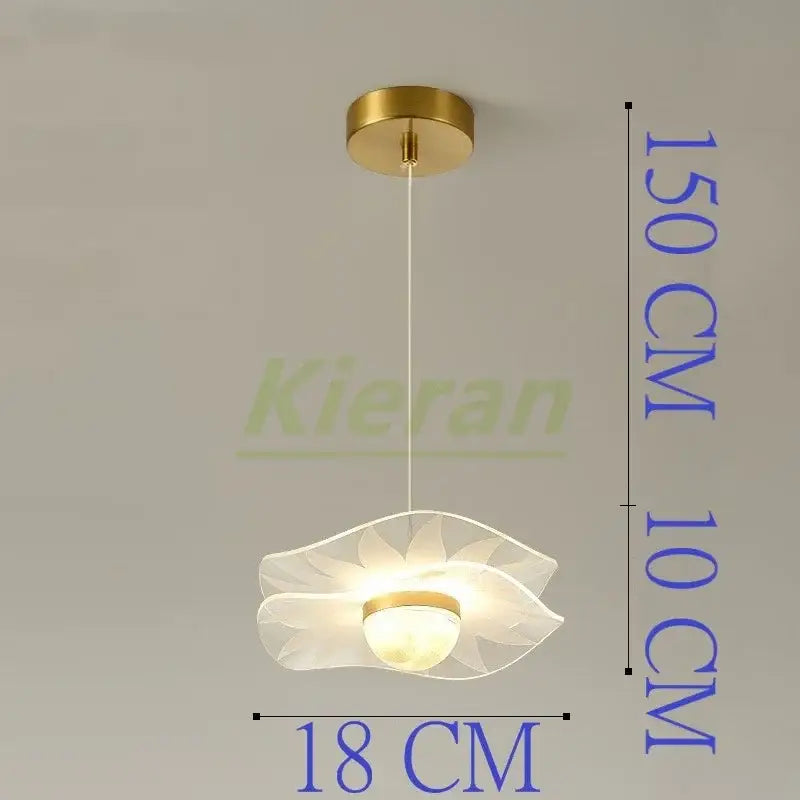 Modern gold butterfly led chandelier dining room glass pendant light