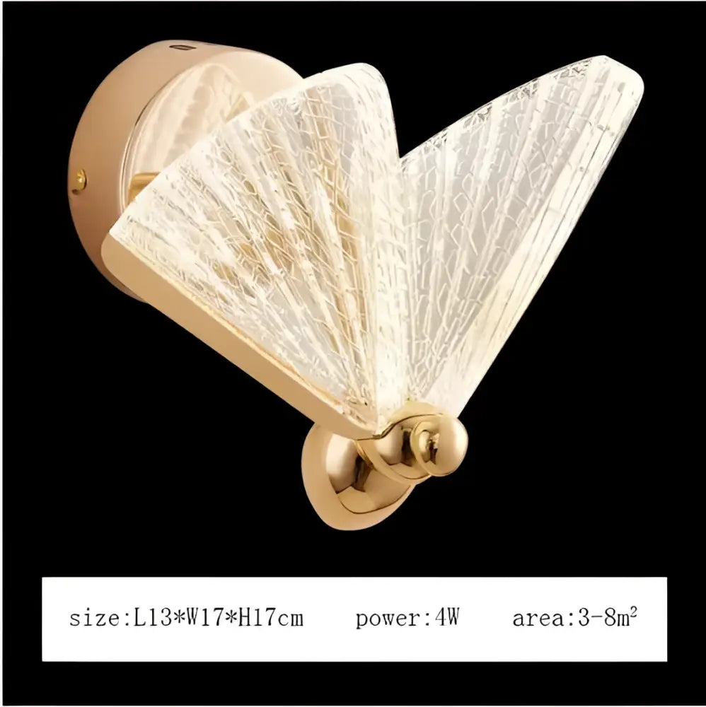 Modern gold butterfly led pendant lamp for bedroom staircase