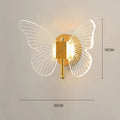 Modern gold butterfly nordic led wall lamp bedroom sconce