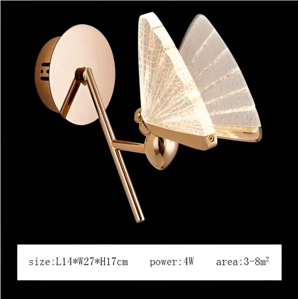 Modern gold butterfly pendant lamps bedroom luxury lighting fixtures