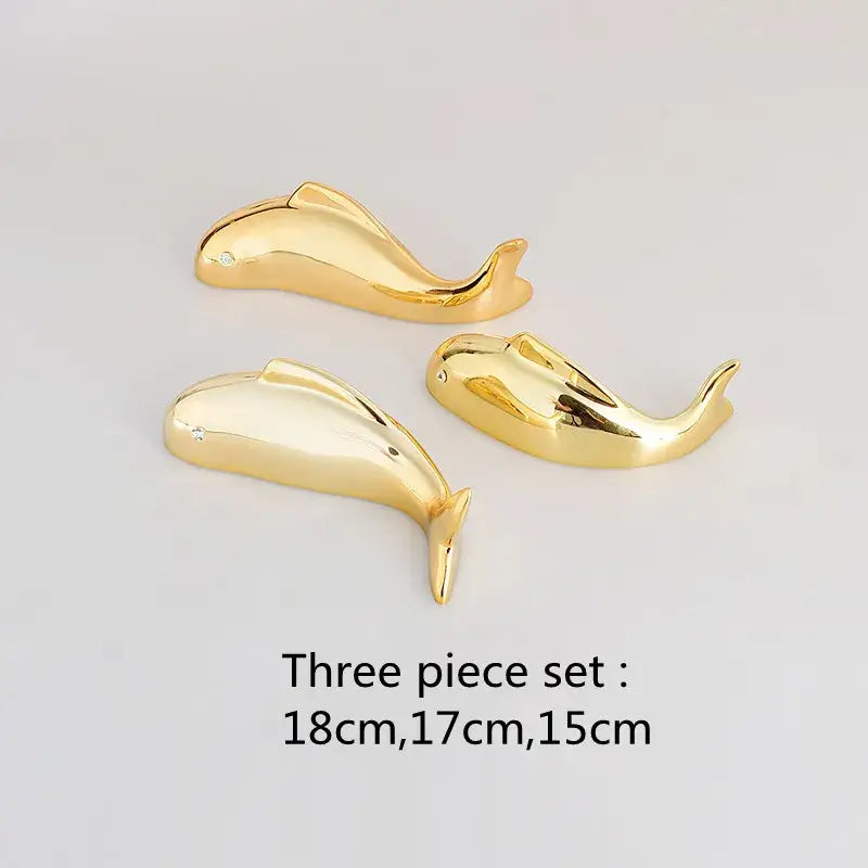 Modern gold carp fish lotus leaf wall pendant living room decor