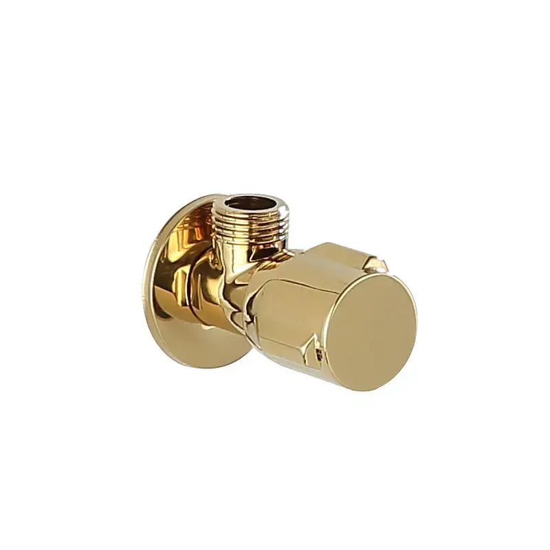 Modern gold & chrome brass triangle valve bathroom water control