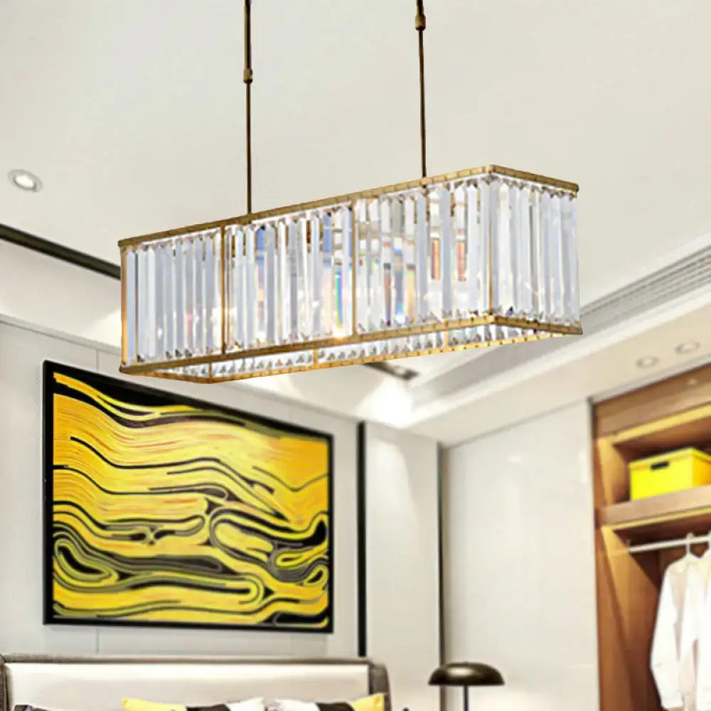 Modern gold crystal chandelier dining room 110v-120v light