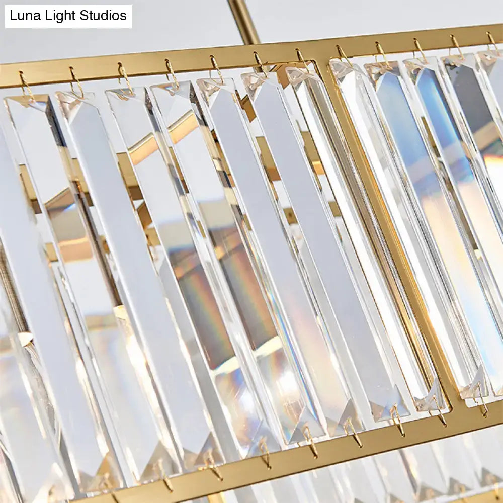 Modern gold crystal chandelier dining room 110v-120v light
