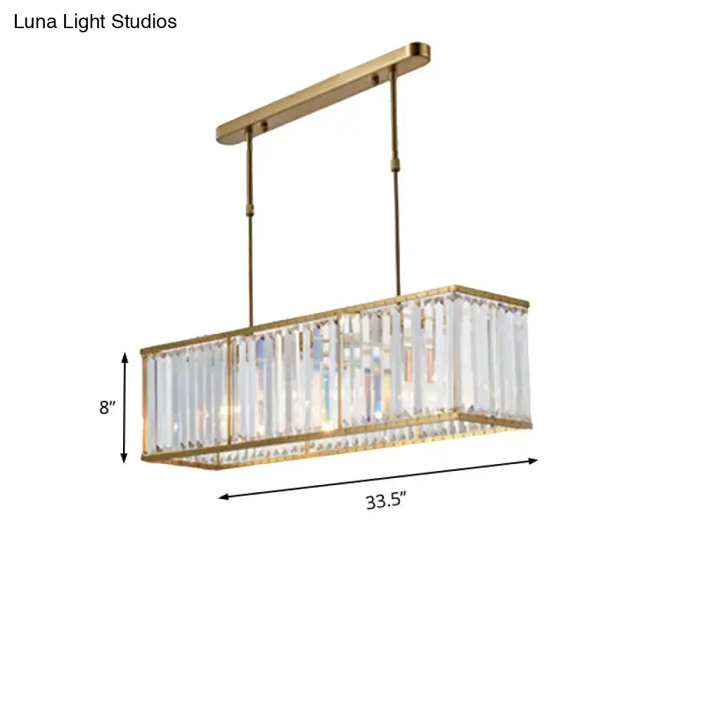 Modern gold crystal chandelier dining room 110v-120v light