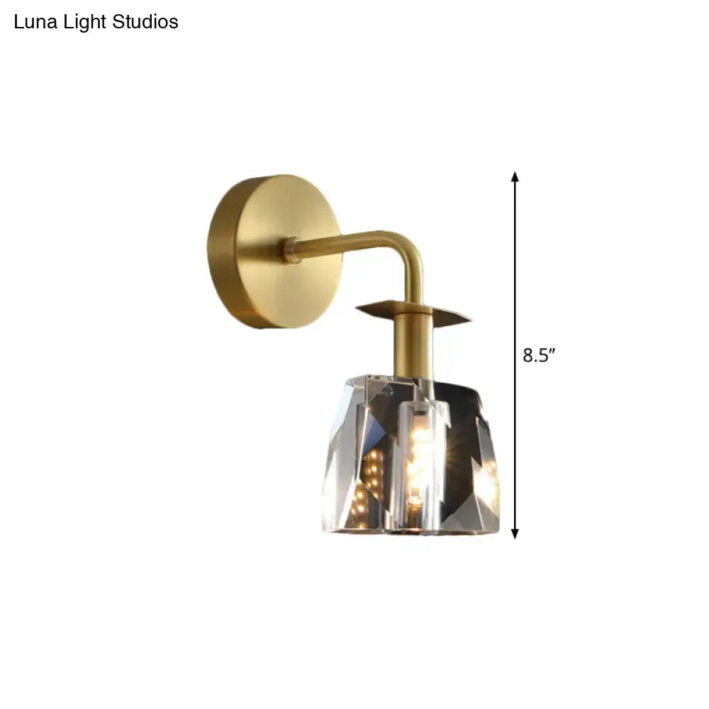 Modern gold crystal wall lamp bedroom 110v-120v 220v-240v light