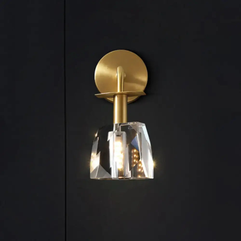 Modern gold crystal wall lamp bedroom 110v-120v 220v-240v light