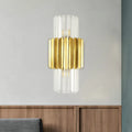Modern gold crystal wall lamp bedroom sconce light