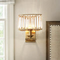 Modern gold crystal wall lamp living room 110v-120v 220v-240v