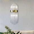Modern gold crystal wall lamp living room glass sconce