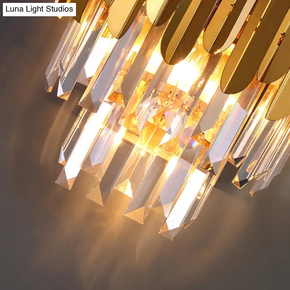 Modern gold crystal wall sconce corridor wall lamp