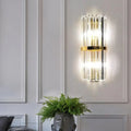 Modern gold crystal wall sconce – living room 110v-120v light