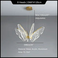 Modern gold decorbites butterfly pendant light dining room