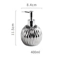 Modern gold faceted glass liquid soap dispenser set bathroom decor