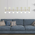 Modern gold glass ball island light – dining room pendant