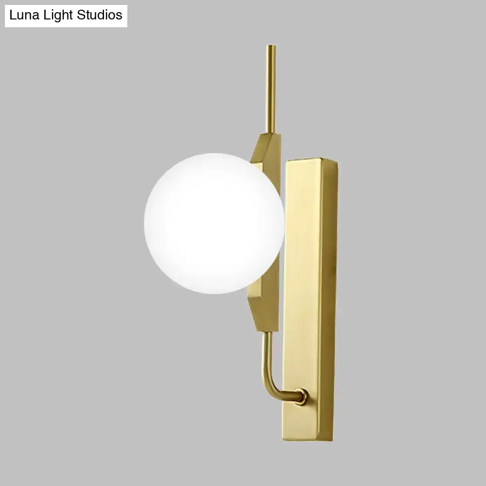 Modern gold globe wall sconce living room 110v-120v light