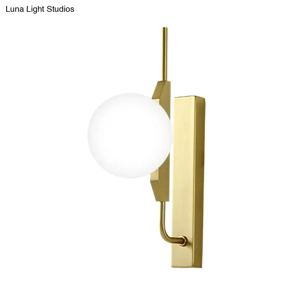 Modern gold globe wall sconce living room 110v-120v light