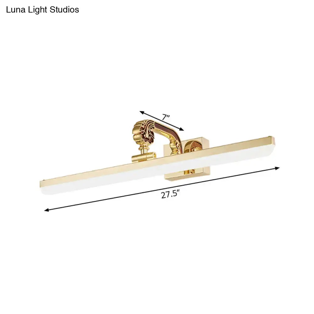 Modern gold led vanity light bathroom wall mounted 110v-120v