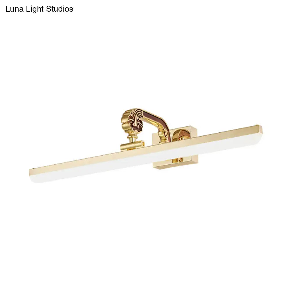 Modern gold led vanity light bathroom wall mounted 110v-120v