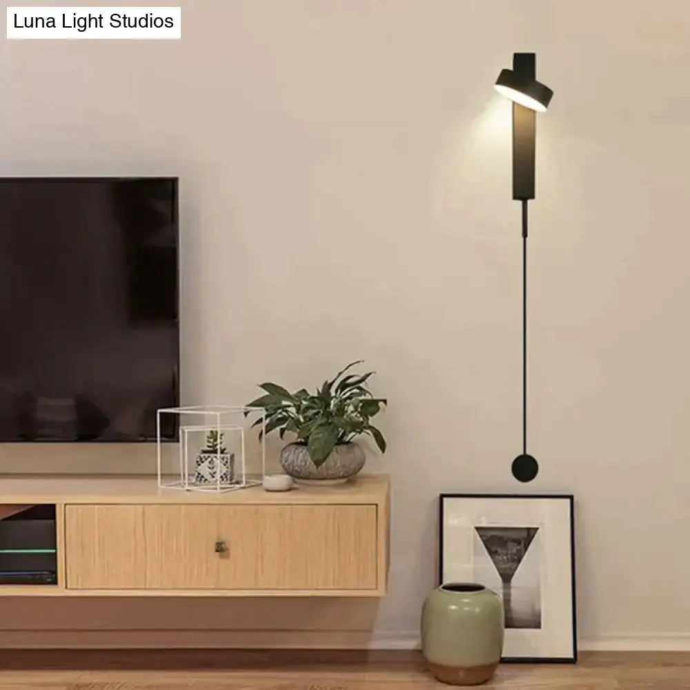 Modern black wall lamps with sleek minimalist design and adjustable head for bedroom use among led wall lamps