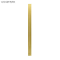 Modern gold linear led wall light fixture with sleek metal strip and subtle vertical line detail for living room sconce
