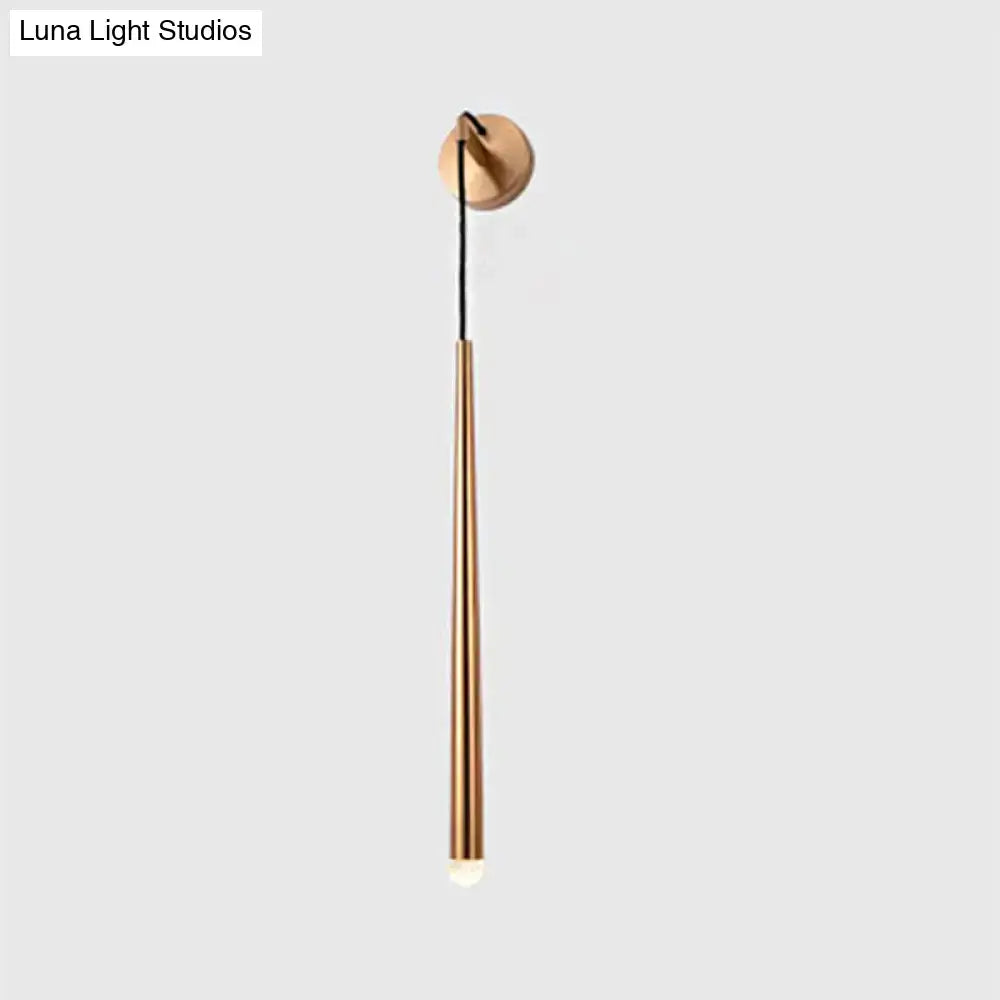 Modern gold metal shade led sconce living room 110v-120v light
