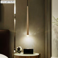 Modern gold metal shade led sconce with slender metal body and warm white bulb for living room 110v-120v fixture width