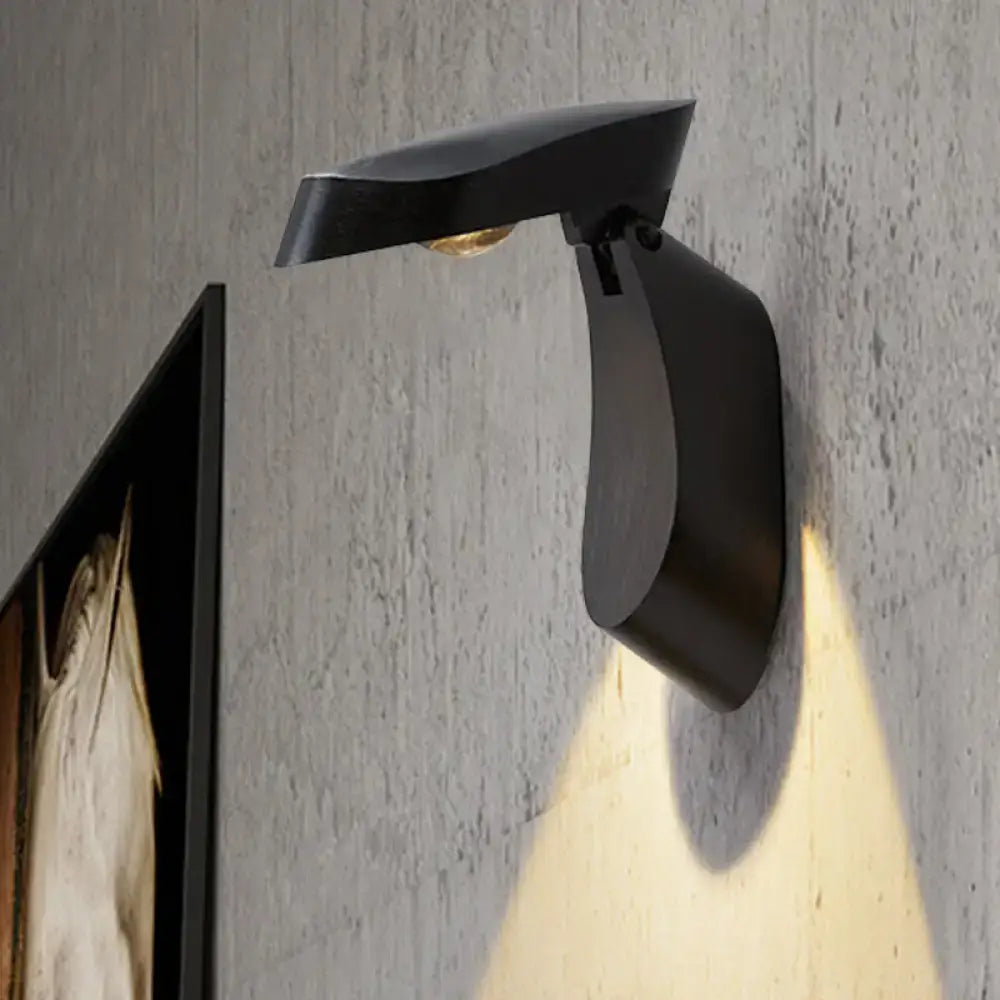 Modern gold metal wall light bedside fixture for bedroom