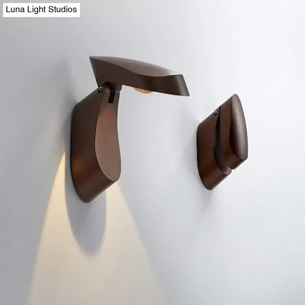 Modern gold metal wall light bedside fixture for bedroom
