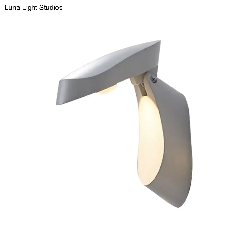 Modern gold metal wall light bedside fixture for bedroom