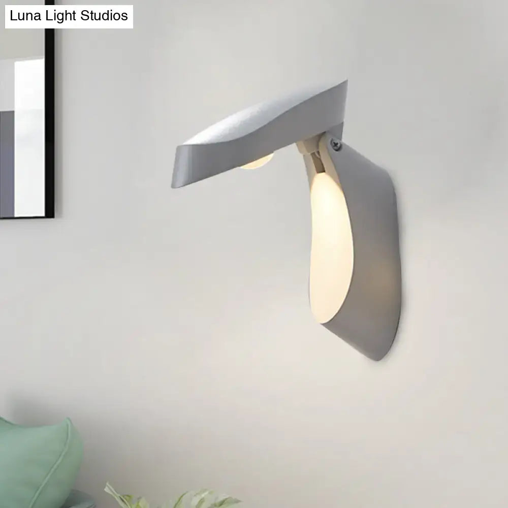 Modern gold metal wall light bedside fixture for bedroom