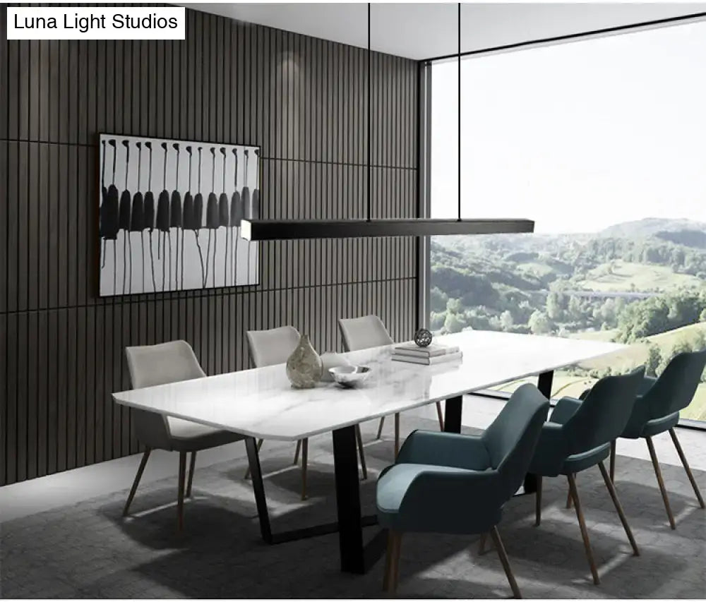 Modern gold minimalist led suspension lamp dining room light fixture