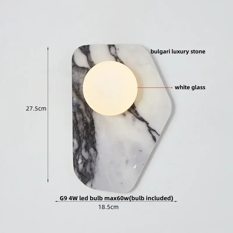 Modern gold mushroom carbon steel wall lamp bedroom pull chain light