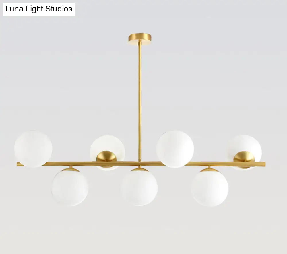 Modern gold spherical island ceiling light dining room pendant lighting