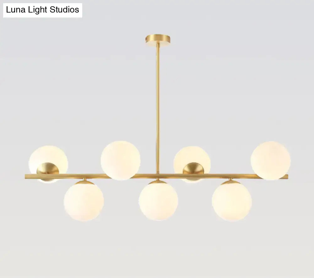 Modern gold spherical island ceiling light dining room pendant lighting