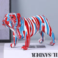 Modern graffiti decorbites bulldog figurines living room art ornament