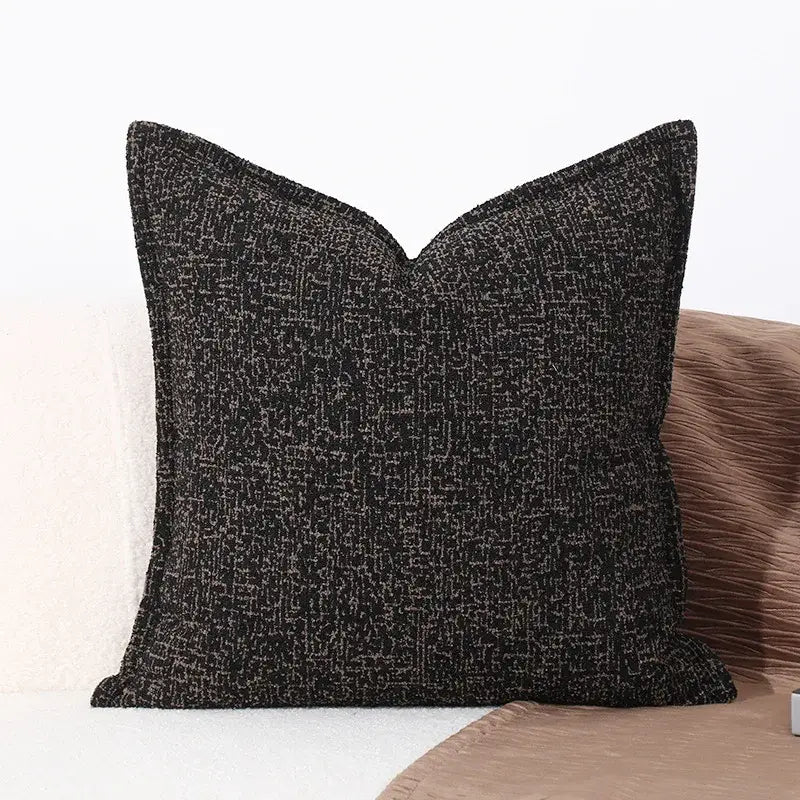 Modern gray and white leaf cushion cover living room decor