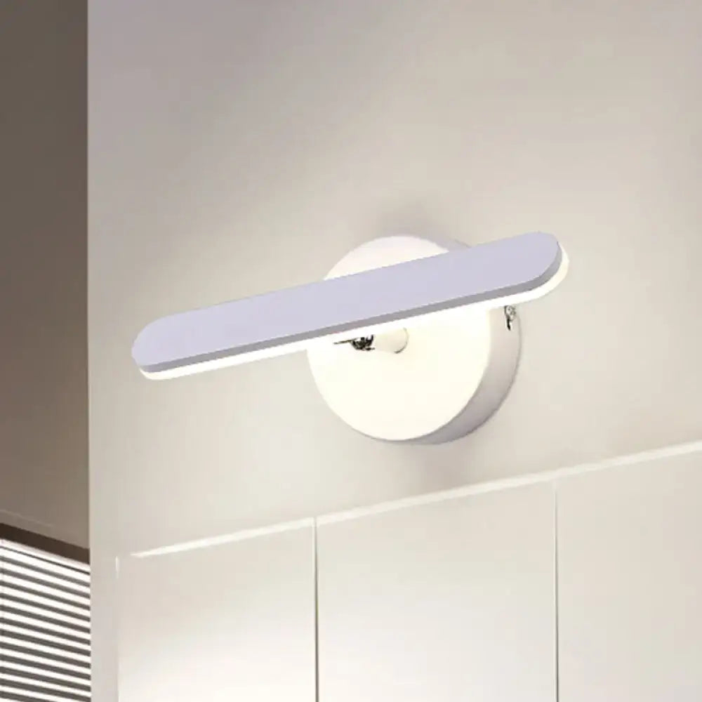 Modern gray and white linear vanity lighting bathroom wall sconce
