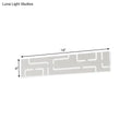 Modern gray geometric led wall sconce with warm white light and direct wired electric design for bedroom use