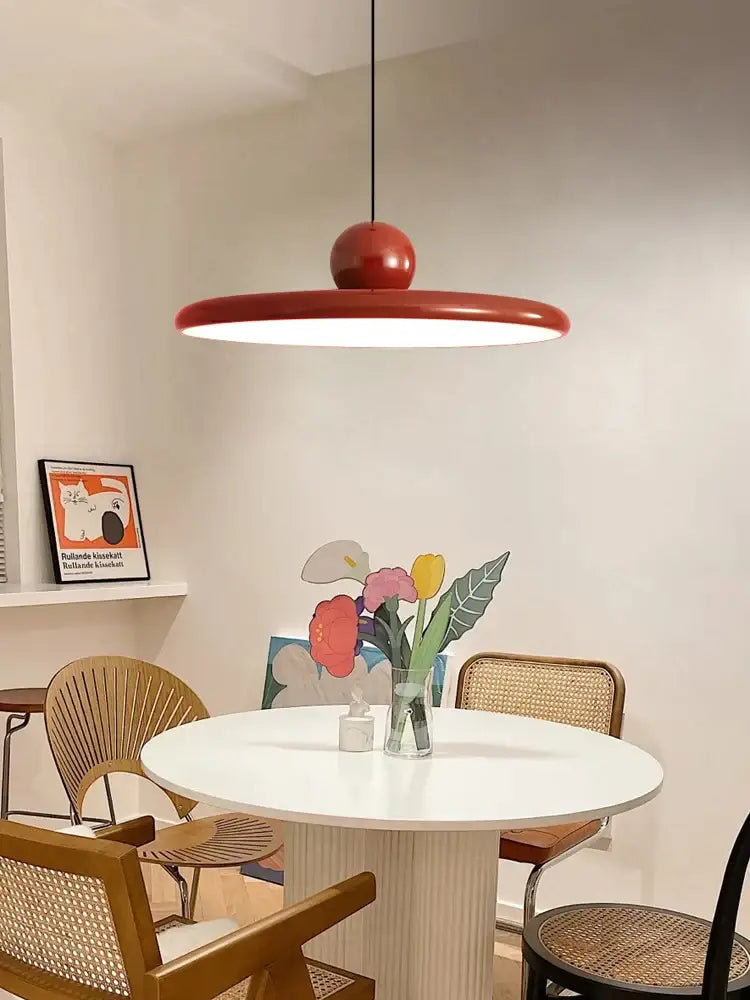 Modern green & red colorful metal led pendant light kitchen